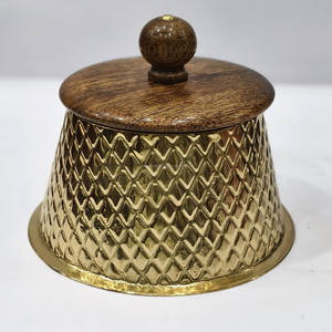 Tazón de fruta seca de latón de forma redonda para restaurante, cuenco de fechas de Metal de tamaño mediano más vendido en India, Calidad exclusiva - Product Image 5