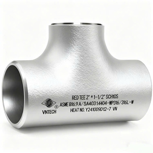Tubería en T Reductora de Acero Inoxidable para Soldadura a Tope ASME B16.9 A403 304 304L 316 316L Forjada Sin Costura Fabricada en Vietnam - Product Image 6