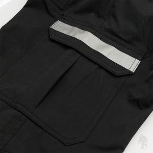 Pantalon cargo large en velours côtelé tendance avec cordon de serrage contrastant, poches, en coton, pour homme, décontracté, coupe ample et évasée - Product Image 3