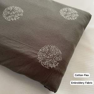 Tissu en coton flexible de qualité supérieure, brodé, doux, respirant, tissu de créateur léger, prix de gros, provenance Inde - Product Image 1