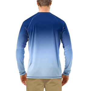 Camiseta de manga larga para hombre, cuello redondo, corte regular, color sólido, tejido de punto, estilo casual, sublimación. - Product Image 2