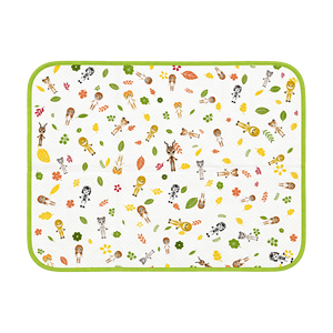 Protège-matelas imperméable en coton à imprimé animal, lavable et réutilisable, pour bébé, tout-petit et enfant - Product Image 1