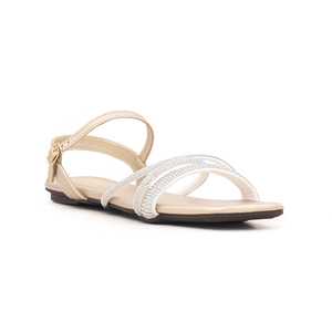 Sandales dorées à talons FN5480 Design élégant et fantaisie - Product Image 3