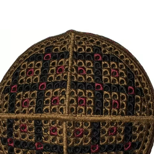 Online Sale Customized Embroidered Design Men's Muslim Prayer Hats Promotional Islamic Eco-Friendly All Sizes Available for Male - Product Image 6