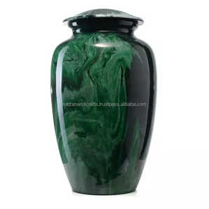 โกศผสมโลหะสีเทาสำหรับเผาเถ้ากระดูกสำหรับมนุษย์ตกแต่งสไตล์อเมริกันขนาดใหญ่ - Product Image 2