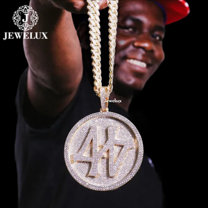 Charmes en argent 925 plaqué or de qualité supérieure Jewelux, bijoux hip-hop, certifiés IGI, prix de gros, fournisseur indien - Product Image 3