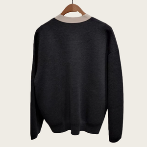 Cardigan Unisexe en Coton Respirant Tricoté Épais de Haute Qualité – Vente en Gros 2026 - Product Image 2