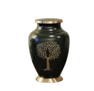 Urnes de crémation en forme de cœur pour cendres Urnes de crémation blanches royales bon marché Urnes de crémation en laiton Funérailles d'Inde - Product Image 3