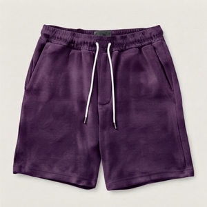 Ensemble court en polaire 100 % polyester, coupe régulière, taille mi-haute, respirant, écologique, short uni de luxe pour homme – Offre promotionnelle - Product Image 1