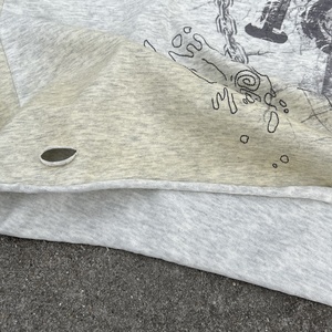 Camisetas Cortas Personalizadas de Estilo Urbano Vintage con Lavado Ácido, Estampado Gráfico Personalizado, 100% Algodón, Corte Cuadrado y Holgado para Hombre - Product Image 5