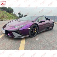 Guardabarros Delantero de Fibra de Carbono Seca Z-ART para Huracan EVO, Guardabarros Delantero Ventilado de Fibra de Carbono Preimpregnada para Lamborghini LP580 LP610 LP640
