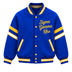 Blouson Bomber Zippé Personnalisé Sigma Gamma Rho pour Femmes – Veste Décontractée et Tendance pour Sororité Grecque – Vêtement d'Extérieur Stylé Streetwear – Vente en Gros - Product Image 1