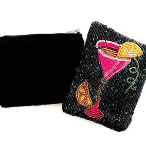 Monedero de cuentas de moda, bolsa de cuentas bordada a mano, monedero de cuentas de diseñador, bolsa de cuentas con cuentas de semillas para el día del partido, bolsos de noche - Product Image 1