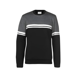 Sweat-shirt à col rond oversize pour homme de haute qualité, en coton molletonné, style streetwear décontracté, vente en gros OEM - Product Image 4