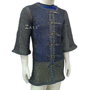 เสื้อเกราะเหล็กยุคกลาง แขนสั้น แต่งหนัง สำหรับคอสเพลย์ บทบาทสมมติ อัศวิน สีดำ สำหรับผู้ใหญ่ - Product Image 1