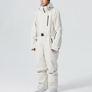 Traje de esquí térmico impermeable, mono de snowboard de invierno con cierre de cremallera, ropa de abrigo resistente para clima frío, para deportes al aire libre - Product Image 2