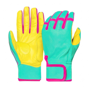 Guantes de Bateo de Béisbol y Sóftbol para Hombre y Jóvenes BROOKLYN ATHLETICS NY, de Cuero Transpirable, Ambidiestros, Ligeros y con Color Personalizable - Product Image 2