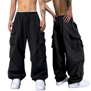 Classic <b>Baggy</b> Unisex Trousers Loose Fit Wide Leg <b>Pants</b> Elastic Waist Casual Fashion Apparel Comfortable Streetwear Clothing - Product Image 1
