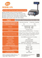 2026 NIEUW Model Rongta RLS1000 15KG Etikettenweegschaal LCD Etiketprinter Weegschaal OEM Aanpasbaar OIML/NTEP/CE Gecertificeerd 1 Jaar Garantie