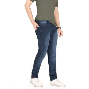 Jean décontracté pour homme, coupe ample, confort facile, tissu flexible, taille confortable, parfait pour les voyages et les activités de plein air - Product Image 6