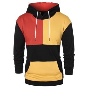 Sweat-shirt à capuche pour homme en polaire 100% polyester, couleur unie, style streetwear, OEM - Product Image 1