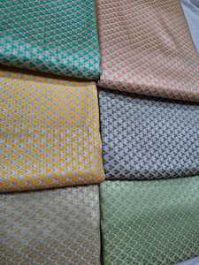 ผ้าไหมแจ็คการ์ดลายโบรเคดทอลายหรูหรา ผ้าลูกไม้สีน้ำผึ้ง D.NO 1507 ผลิตตามสั่ง สำหรับชุดราตรี ชุดการแสดง ชุดพื้นเมือง - Product Image 6