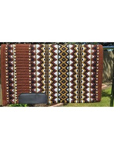 Couverture de selle western haut de gamme, couverture de selle pour cheval, couverture d'équitation en laine faite à la main pour l'équitation en ranch et l'entraînement - Product Image 3