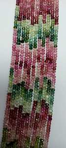 Perles facettées en tourmaline naturelle de haute qualité, taille 3mm-4mm, pour la fabrication de bijoux M.Y. Pierres précieuses certifiées par des tiers - Product Image 5