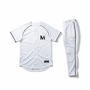 ชุดเบสบอลทีมแบบกำหนดเองได้ พร้อมชื่อและหมายเลขผู้เล่น  ชุดกีฬานุ่มสบายระดับมืออาชีพจากผู้ผลิต - Product Image 1