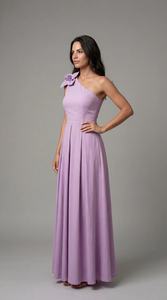 Elegante Vestido Largo Color Lavanda para Mujer, Estilo Bohemio de Verano, Sin Mangas, Cuello en V, Estampado Floral, Vestido Largo Informal para la Playa, Fiestas y Eventos Nocturnos - Product Image 5