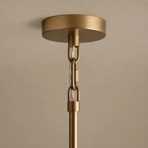 Modern Bronze Chandelier With <b>White</b> Fabric <b>Shades</b> Arch Shape <b>Lighting</b> Fixture <b>Ceiling</b> Decorations - Product Image 2