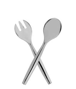 Ensemble de cuillères à salade réutilisables en métal écologiques pour une utilisation durable en cuisine et à table - Product Image 3