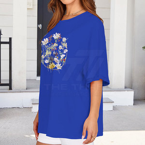 T-shirt oversize pour femme de qualité supérieure, écologique, 100% coton, vente directe d'usine, design personnalisé, fabriqué avec les meilleurs matériaux - Product Image 3