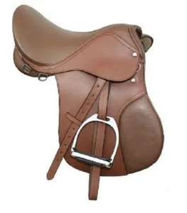 Silla de Montar Inglesa de Cuero Genuino, Hecha a Mano, Cómoda, Duradera, Ligera y Segura, para Equitación - Product Image 2