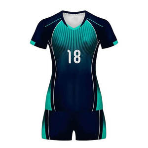 Uniforme de Voleibol Transpirable al por Mayor, Conjunto de Uniformes de Voleibol, Camiseta y Pantalones Cortos de Voleibol Transpirables de Secado Rápido - Product Image 1