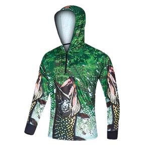 Sudadera con Capucha para Pesca, para Hombre, Cómoda, Ligera, de Secado Rápido, con Protección UV, Transpirable, Resistente al Viento, Impermeable, con Impresión por Transferencia de Calor - Product Image 3