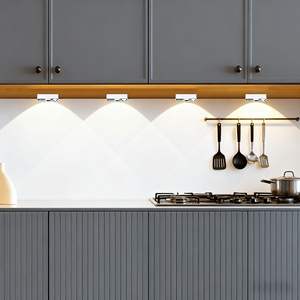 4PCS Rechargeable LED Motion-Sensing Bulbs <b>Wireless</b> Stick-On Night <b>Lights</b> for Drawers & Shelves Cabinet Lighting - Product Image 5