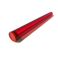 Tubes rigides transparents en PET résistants aux enfants avec bouchon à vis 120 mm, alternative au conditionnement en plastique compressible