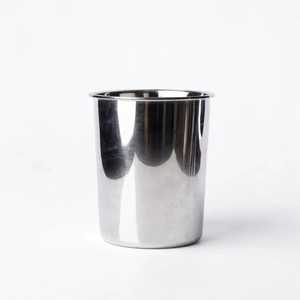 Cubo de Hielo Moderno de Acero Inoxidable con Diseño Ondulado Plateado para Enfriador de Vino, Enfriador de Cerveza Metálico con Acabado Espejo, Utensilios de Bar - Product Image 4