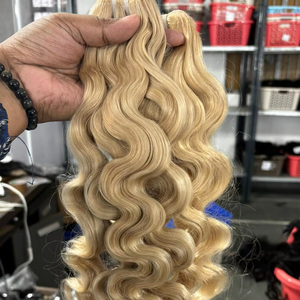 Extensiones de Cabello Humano Indio en Paquetes, Cabello Humano Liso y Rizado, Natural, Ligero y Ecológico, en Paquete a Granel - Product Image 1