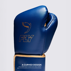 Top Selling Customized Fly Boxing Sparring <b>Gloves</b> Genuine Blue Gold Leather Boxing Training <b>Gloves</b> <b>Custom</b> Logo Fighting <b>Gloves</b> - Product Image 3