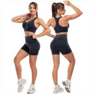 Comfortable Activewear Sleeveless 3 Piece Women Tracksuit With custom Printing Factory Price Hot Selling <b>Jumpsuit</b> Women - Product Image 3