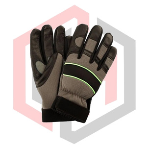 Gants de travail mécaniques en cuir synthétique de haute qualité, antistatiques, antidérapants, 11 oz, avec poignets en tricot épais, pour le jardinage - Product Image 1