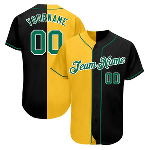 Maillot de baseball personnalisé, t-shirt, broderie 3D, couleurs personnalisées, logo, 100% polyester, respirant, séchage rapide, ensembles - Product Image 1