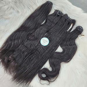 Human Hair Bundles <b>Body</b> <b>Wave</b> Bundles Human Hair 16 18 20 22 24 26 Inch Real Human Hair Extensions For Black Women Natural Black - Product Image 3