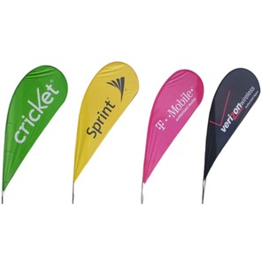 Bandera Decorativa en Forma de Lágrima con Plumas, Impresión Digital en Poliéster, Mástil de Aluminio Portátil, Bolsas de Embalaje para Pancartas Promocionales para Exteriores - Product Image 5