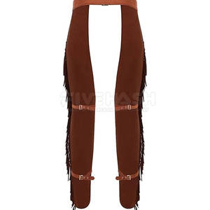 Pantalones de cuero de gamuza con diseño occidental elegante para montar a caballo y moda al aire libre - Product Image 5