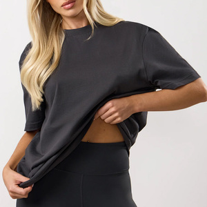 Camisetas de algodón blancas para imprimir, corte ajustado para mujer, 180gsm, impresión personalizada y bordado, suministro de fábrica - Product Image 6