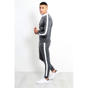 Ensemble de survêtement personnalisé de haute qualité avec fermeture éclair, veste de jogging, ensemble de survêtement en polyester, nylon, molleton technique, survêtement pour homme - Product Image 5