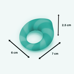 Anillo vibrador de doble color con 9 funciones, potente vibración, estimulación, juguete sexual para hombres. - Product Image 6